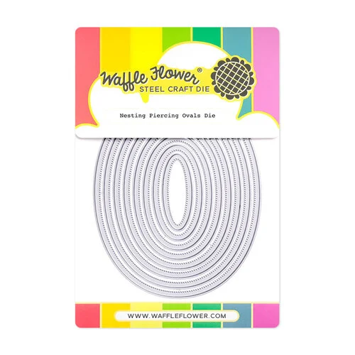 Waffle Flower Crafts - Craft Dies - Nesting Piercing Ovals 1 Waffle Flower Crafts - Craft Dies - Nesting Piercing Ovals