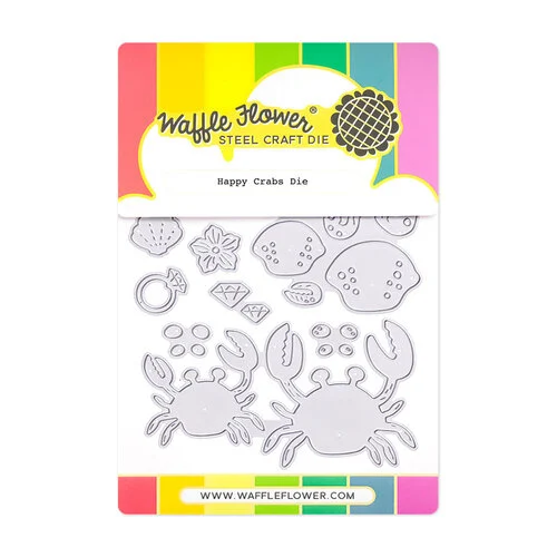 Waffle Flower Crafts - Craft Dies - Happy Crabs 1 Waffle Flower Crafts - Craft Dies - Happy Crabs