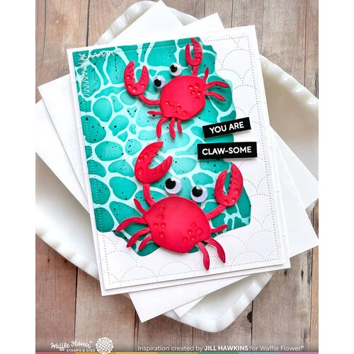 Waffle Flower Crafts - Craft Dies - Happy Crabs 2 Waffle Flower Crafts - Craft Dies - Happy Crabs
