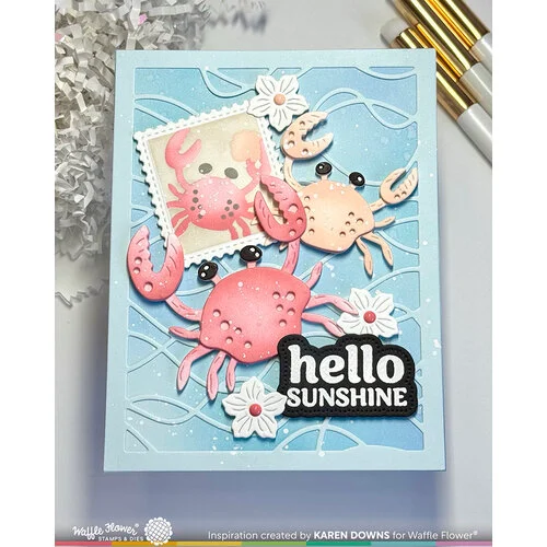 Waffle Flower Crafts - Craft Dies - Happy Crabs 3 Waffle Flower Crafts - Craft Dies - Happy Crabs