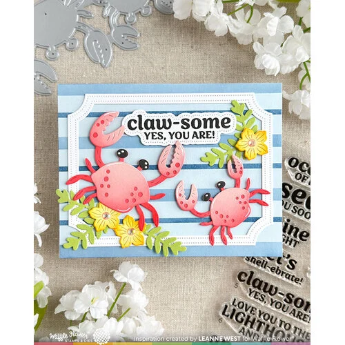 Waffle Flower Crafts - Craft Dies - Happy Crabs 5 Waffle Flower Crafts - Craft Dies - Happy Crabs