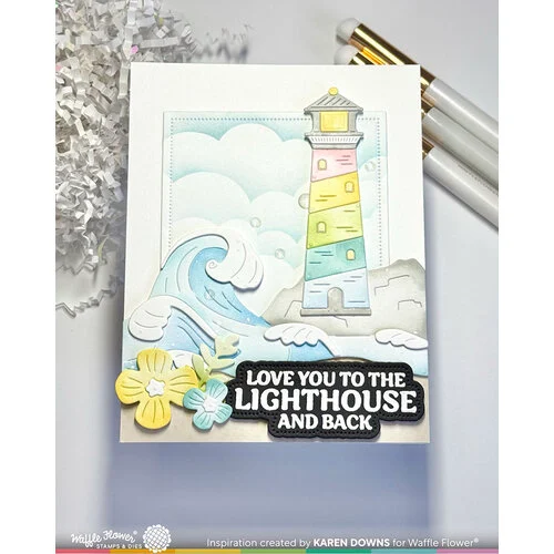 Waffle Flower Crafts - Die-N-Stencil - Coastline