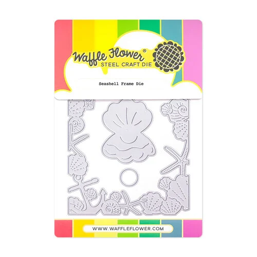Waffle Flower Crafts - Craft Dies - Seashell Frame 1 Waffle Flower Crafts - Craft Dies - Seashell Frame