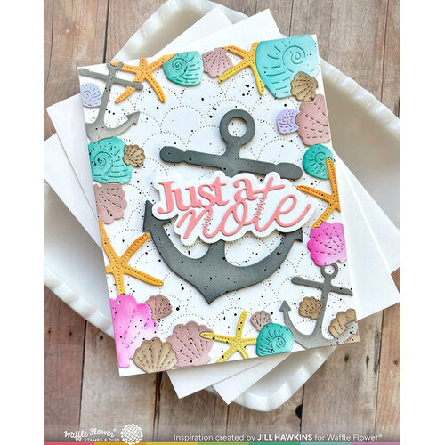 Waffle Flower Crafts - Craft Dies - Seashell Frame 7 Waffle Flower Crafts - Craft Dies - Seashell Frame