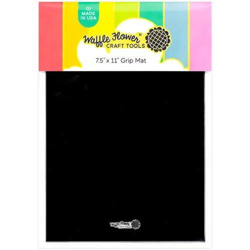 Waffle Flower Crafts - Grip Mat - 7.5 x 11 - Clear With Black Acetate