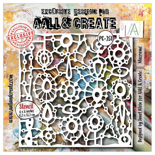 AALL and Create - Retro Revival Collection - Stencils - Macrame