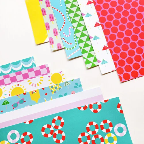 Catherine Pooler Designs - Big Splash Collection - 12 x 12 Patterned Paper Pack - Summer Splash 3 Catherine Pooler Designs - Big Splash Collection - 12 x 12 Patterned Paper Pack - Summer Splash