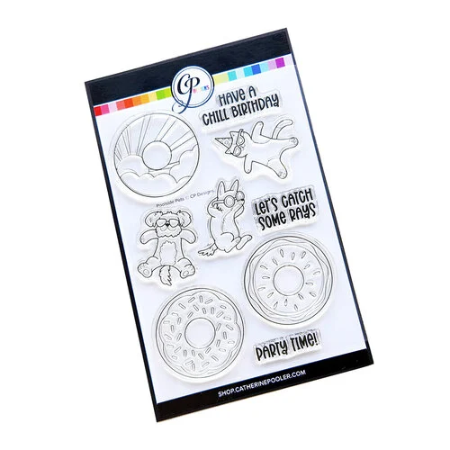 Catherine Pooler Designs - Big Splash Collection - Clear Photopolymer Stamps - Poolside Pets