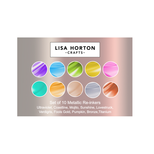 Lisa Horton Crafts - Cloud 9 - Metallic Pigment Reinkers - Bundle - 10 Pack 1 Lisa Horton Crafts - Cloud 9 - Metallic Pigment Reinkers - Bundle - 10 Pack