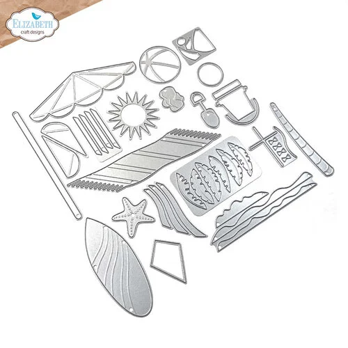 Elizabeth Craft Designs - Good Times Collection - Dies - Beach Scenery