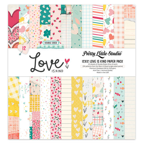 Pretty Little Studio - Love Is Kind Collection - Paper Pack - 12 x 12 Double-Sided