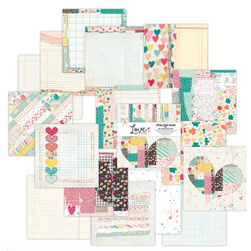 Pretty Little Studio - Love Is Kind Collection - Paper Pack - 6 x 6 Single Sided - Mixed