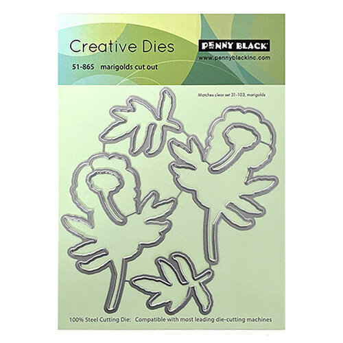Penny Black - Creative Dies - Marigolds 1 Penny Black - Creative Dies - Marigolds