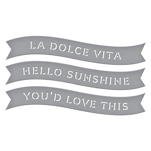Spellbinders - La Dolce Vita Collection - Etched Dies - Banners 2 Spellbinders - La Dolce Vita Collection - Etched Dies - Banners