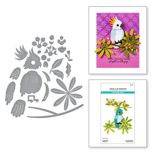 Spellbinders - Cheerful Chirps Collection - Etched Dies - Flying High 1 Spellbinders - Cheerful Chirps Collection - Etched Dies - Flying High