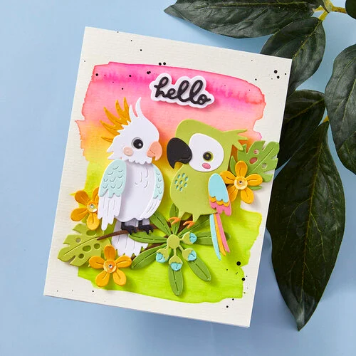 Spellbinders - Cheerful Chirps Collection - Etched Dies - Flying High 6 Spellbinders - Cheerful Chirps Collection - Etched Dies - Flying High