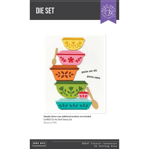 Hero Arts - Retro Kitchen Collection - Dies - Classic Casserole