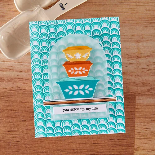 Hero Arts - Retro Kitchen Collection - Color Layering Stencils - Retro Rainbow 4 Hero Arts - Retro Kitchen Collection - Color Layering Stencils - Retro Rainbow