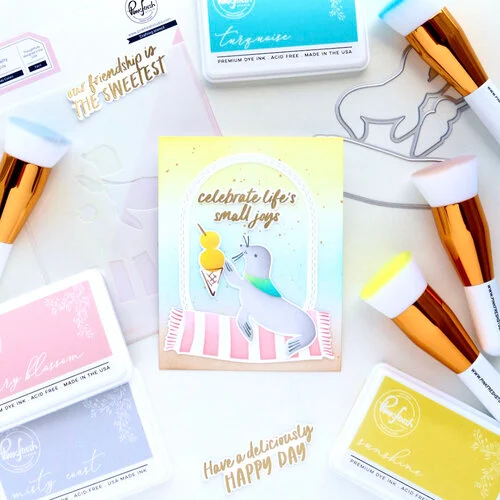 Pinkfresh Studio - Delights & Doodles Collection - Stencils - Seaside Cones 5 Pinkfresh Studio - Delights & Doodles Collection - Stencils - Seaside Cones