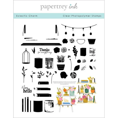 Papertrey Ink - Clear Photopolymer Stamps - Eclectic Charm 1 Papertrey Ink - Clear Photopolymer Stamps - Eclectic Charm