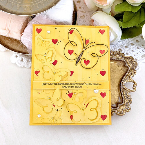 Papertrey Ink - Stencils - Hearts And Stripes 6 Papertrey Ink - Stencils - Hearts And Stripes
