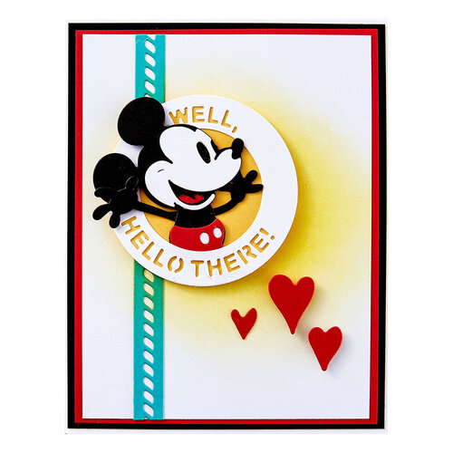 Spellbinders - Say Cheese Classic Mouse Collection - Etched Dies - Frame and Sentiments