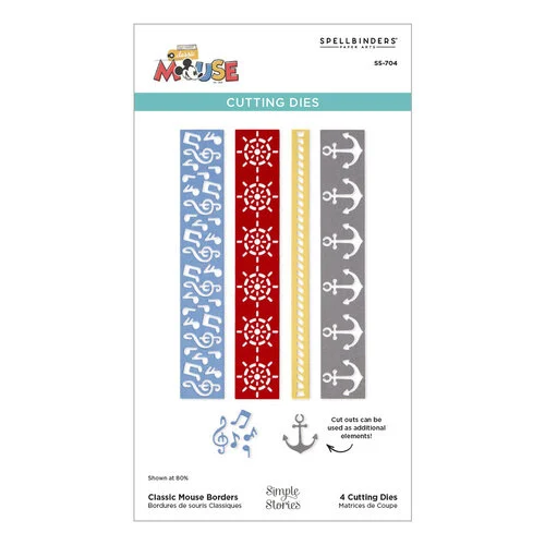 Spellbinders - Say Cheese Classic Mouse Collection - Etched Dies - Classic Mouse Borders 3 Spellbinders - Say Cheese Classic Mouse Collection - Etched Dies - Classic Mouse Borders