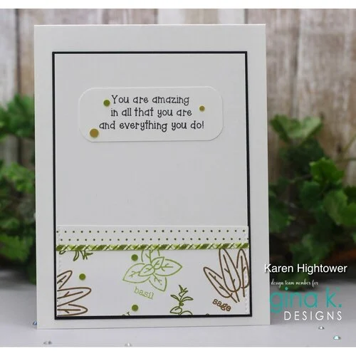 Gina K Designs - Clear Photopolymer Stamps - Inside Edition