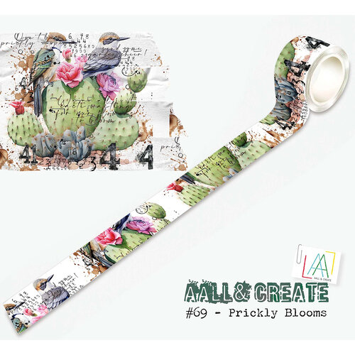 AALL and Create - Layer-It-Up Collection - Washi Tape - Prickly Blooms 1 AALL and Create - Layer-It-Up Collection - Washi Tape - Prickly Blooms
