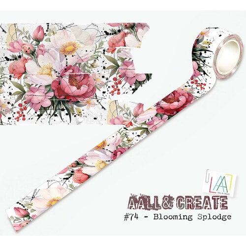 AALL and Create - Layer-It-Up Collection - Washi Tape - Blooming Splodge 1 AALL and Create - Layer-It-Up Collection - Washi Tape - Blooming Splodge