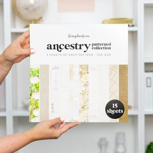 Scrapbook.com - Ancestry - Patterned Cardstock Paper Pad - Double Sided - 12 x 12 - 15 Sheets 7 Scrapbook.com - Ancestry - Patterned Cardstock Paper Pad - Double Sided - 12 x 12 - 15 Sheets