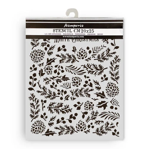Stamperia - The Owl's House Collection - Stencils - Pine Cones
