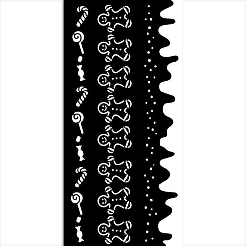 Stamperia - Candy Christmas Collection - Stencils - Stripes 1 Stamperia - Candy Christmas Collection - Stencils - Stripes