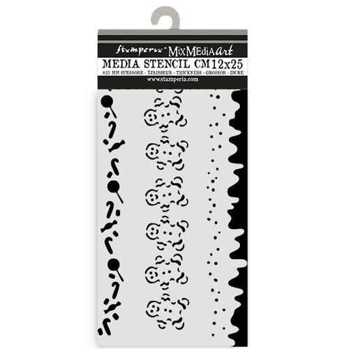 Stamperia - Candy Christmas Collection - Stencils - Stripes 2 Stamperia - Candy Christmas Collection - Stencils - Stripes