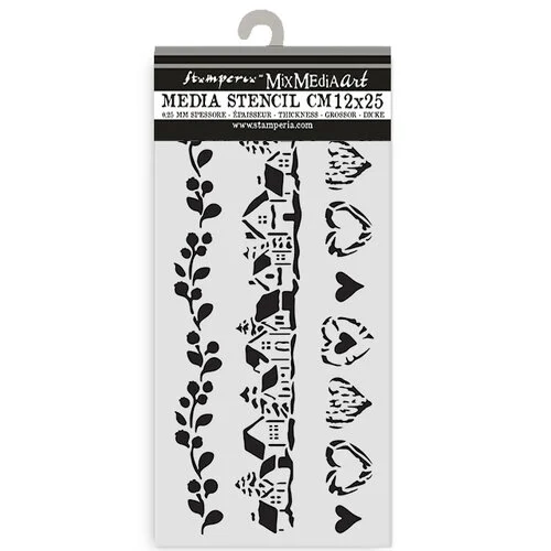 Stamperia - The Owl's House Collection - Stencils - 3 Stripes 1 Stamperia - The Owl's House Collection - Stencils - 3 Stripes