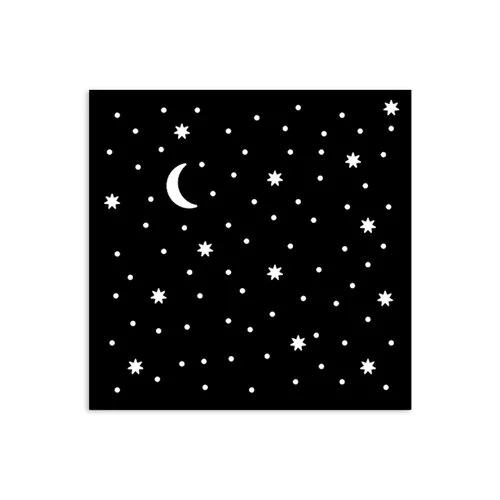 Stamperia - Alice In Christmas Collection - Stencils - Stars and Moon