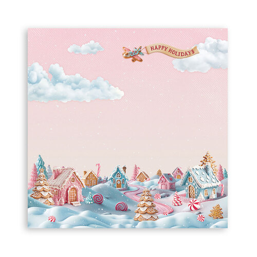 Stamperia - Candy Christmas Collection - 8 x 8 Paper Pad - Single Face 3 Stamperia - Candy Christmas Collection - 8 x 8 Paper Pad - Single Face