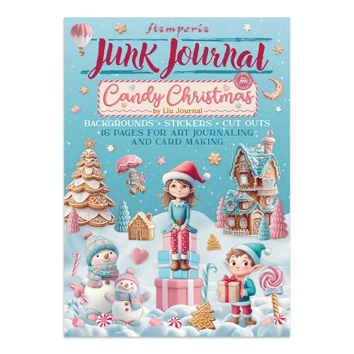 Stamperia - Candy Christmas Collection - Junk Journal and Coloring Kit 2 Stamperia - Candy Christmas Collection - Junk Journal and Coloring Kit