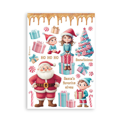 Stamperia - Candy Christmas Collection - Washi Pad - 8 Sheets 2 Stamperia - Candy Christmas Collection - Washi Pad - 8 Sheets