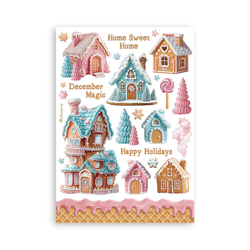 Stamperia - Candy Christmas Collection - Washi Pad - 8 Sheets 5 Stamperia - Candy Christmas Collection - Washi Pad - 8 Sheets