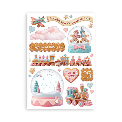 Stamperia - Candy Christmas Collection - Washi Pad - 8 Sheets 7 Stamperia - Candy Christmas Collection - Washi Pad - 8 Sheets