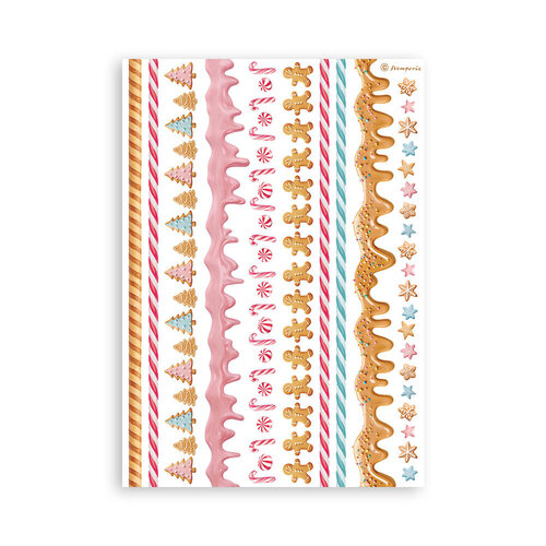 Stamperia - Candy Christmas Collection - Washi Pad - 8 Sheets 8 Stamperia - Candy Christmas Collection - Washi Pad - 8 Sheets