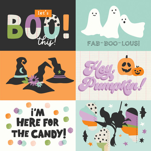 Simple Stories - Spooky Things Collection - 12 x 12 Double Sided Paper - 4 x 6 Elements