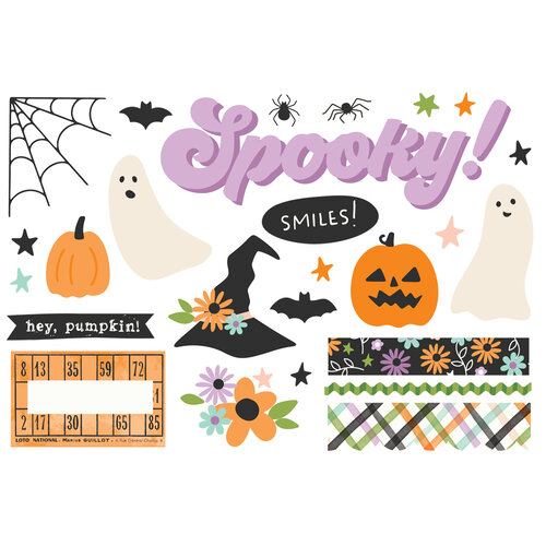 Simple Stories - Spooky Things Collection - Simple Pages - Page Pieces 2 Simple Stories - Spooky Things Collection - Simple Pages - Page Pieces