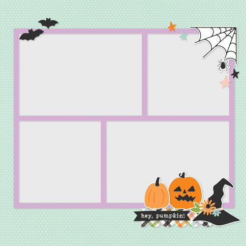 Simple Stories - Spooky Things Collection - Simple Pages - Page Pieces 4 Simple Stories - Spooky Things Collection - Simple Pages - Page Pieces