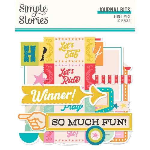 Simple Stories - Fun Times Collection - Ephemera - Journal Bits And Pieces 1 Simple Stories - Fun Times Collection - Ephemera - Journal Bits And Pieces