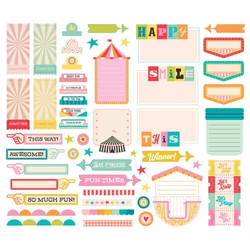 Simple Stories - Fun Times Collection - Ephemera - Journal Bits And Pieces 2 Simple Stories - Fun Times Collection - Ephemera - Journal Bits And Pieces