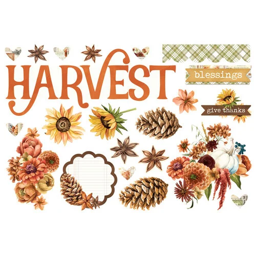 Simple Stories - Simple Vintage Autumn Breeze Collection - Simple Pages - Page Pieces 2 Simple Stories - Simple Vintage Autumn Breeze Collection - Simple Pages - Page Pieces