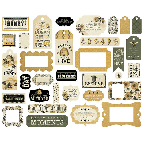 Carta Bella Paper - Honey Bee Collection - Ephemera - Frames And Tags 3 Carta Bella Paper - Honey Bee Collection - Ephemera - Frames And Tags