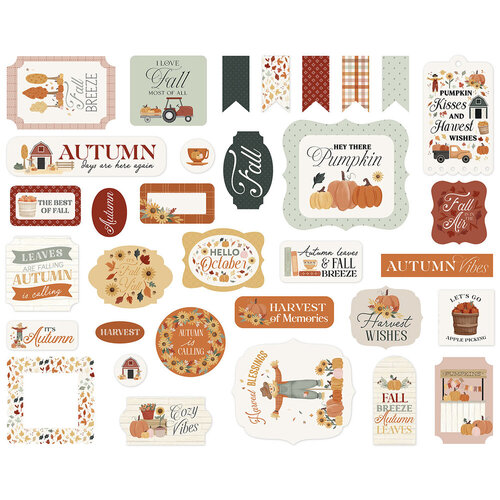 Carta Bella Paper - It's Autumn Collection - Ephemera 3 Carta Bella Paper - It's Autumn Collection - Ephemera